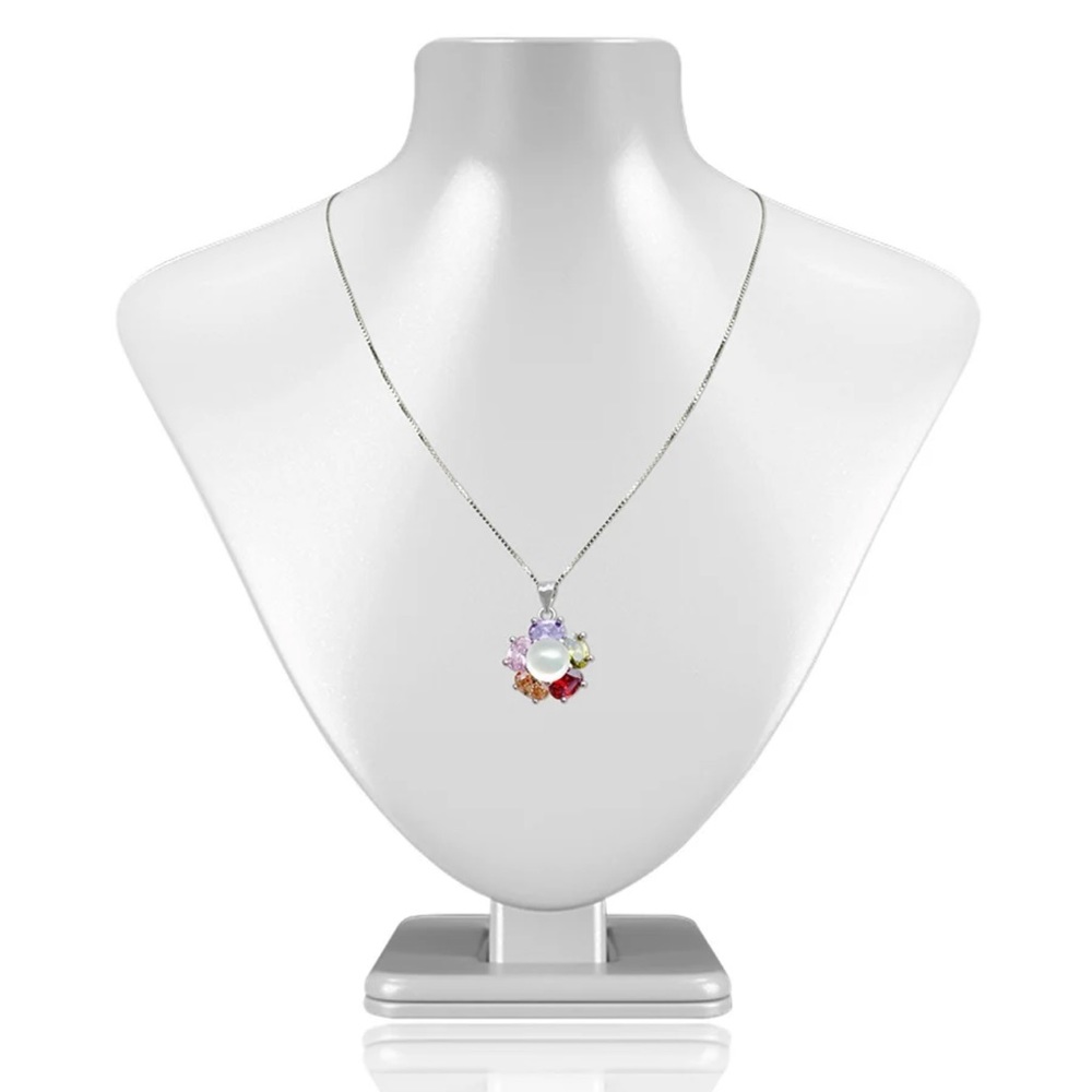 18k Kiani Swarovski + Freshwater Pearl Pendant NWOT